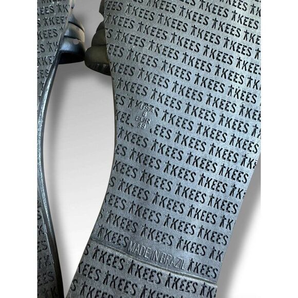 TKEES Serena Black Leather Slide Slip-on Sandals Women’s Size 8 EU 39 Minimalist - Picture 8 of 8